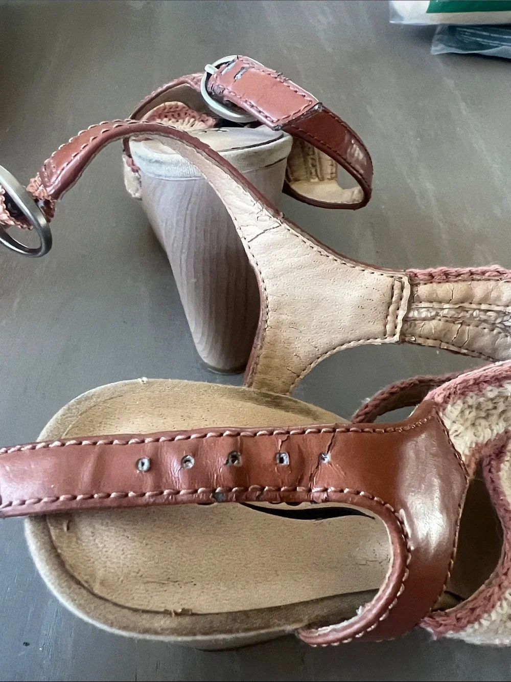 Lucky Brand crocheted upper